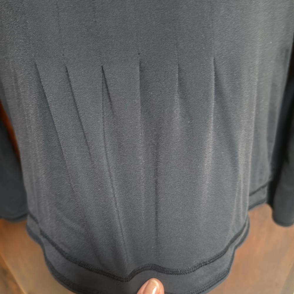 Lucy Black Athletic Form Fitting Jacket Size Medi… - image 2